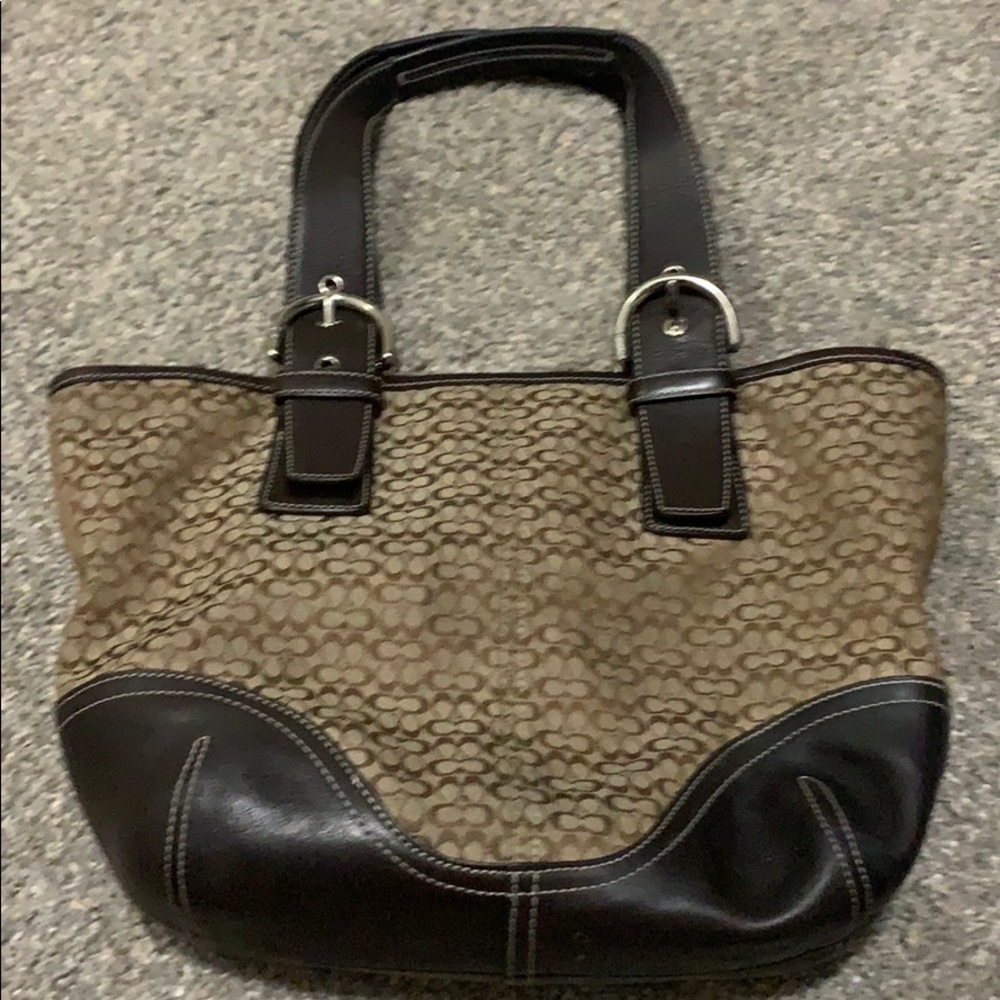 Coach Brown Logo Purse